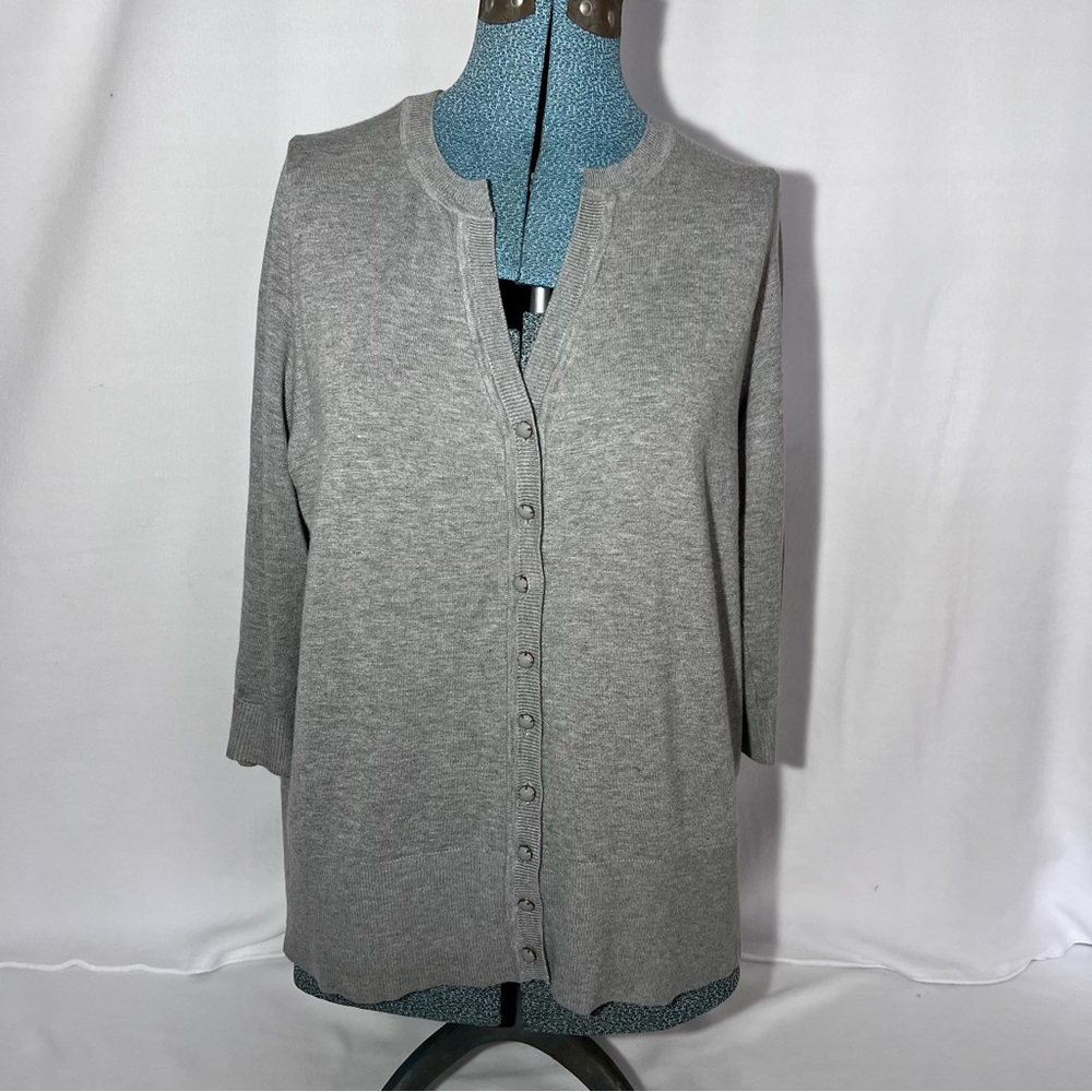 Grey dress cardigan s.0X